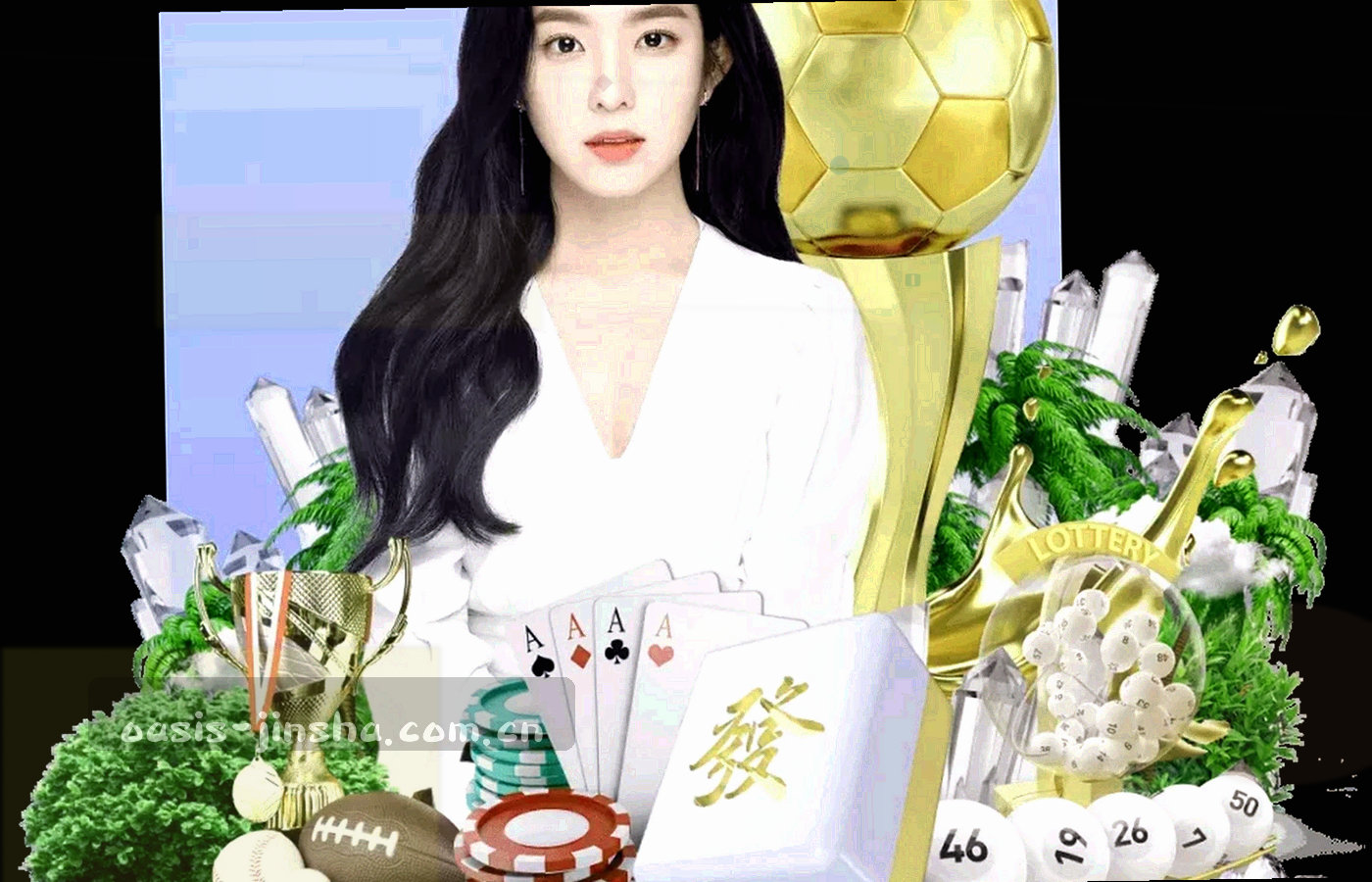 六枚不同形状的金属质感图标，按斜向排列